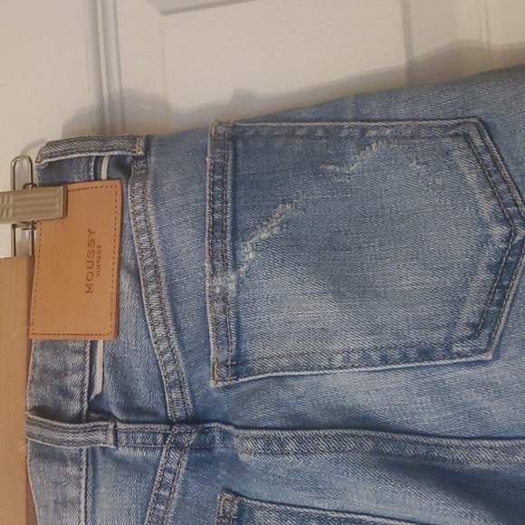 Moussy Vintage Faded Blue Ripped Light Blue Distressed Skinny Jeans Womens Sz 23 - Picture 11 of 16